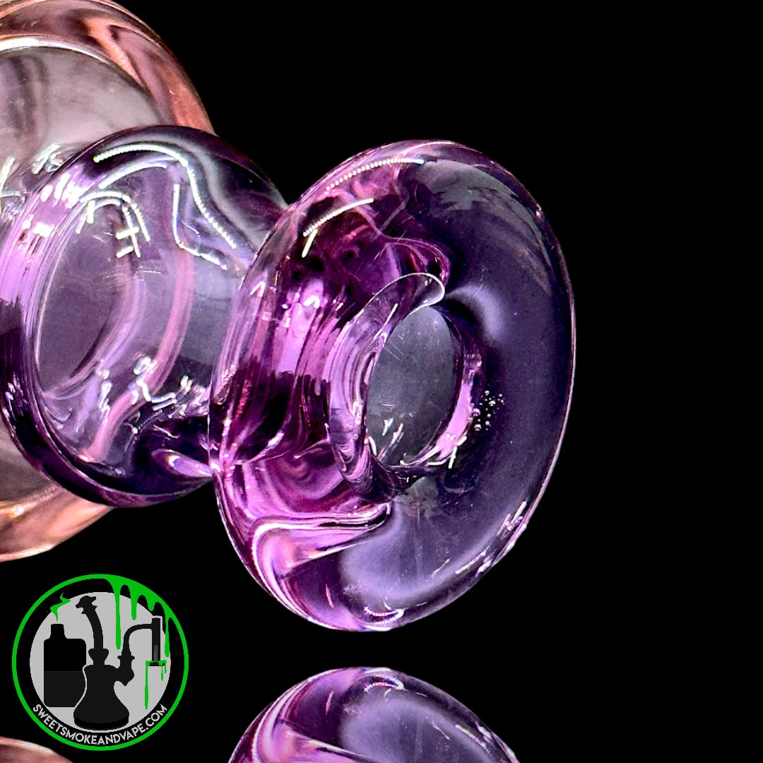 Evol Glass - Puffco Dry Attachment - Transparent Purple/Pink