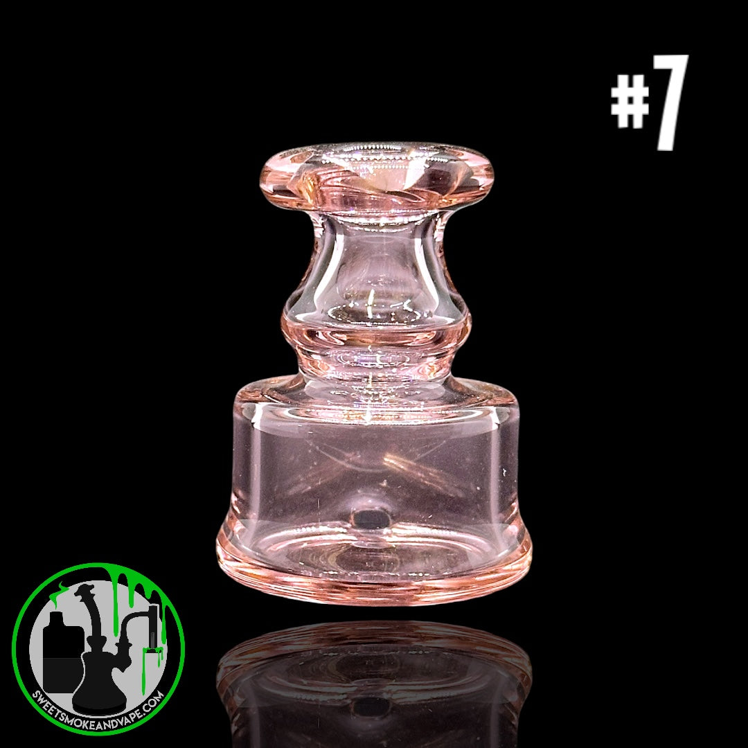 Evol Glass - Puffco Dry Attachment - #7 - Transparent Pink