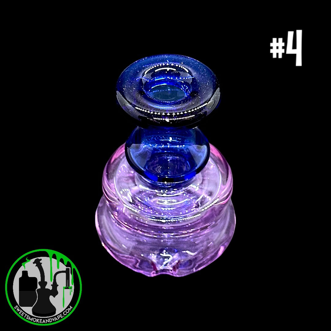 Evol Glass - Puffco Dry Attachment - #4 - Transparent Blue/ Purple