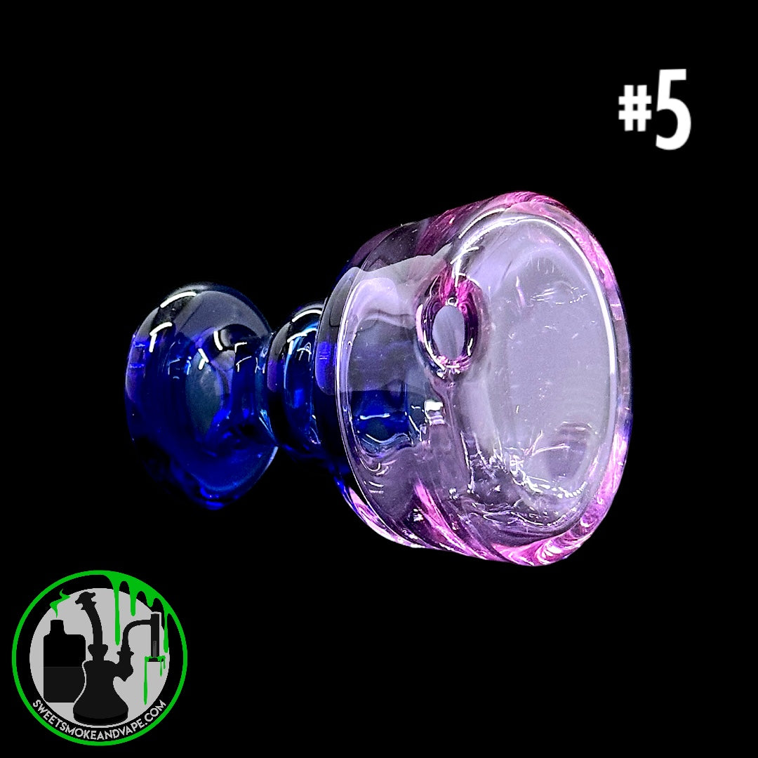 Evol Glass - Puffco Dry Attachment - #5 - Transparent Blue/Purple