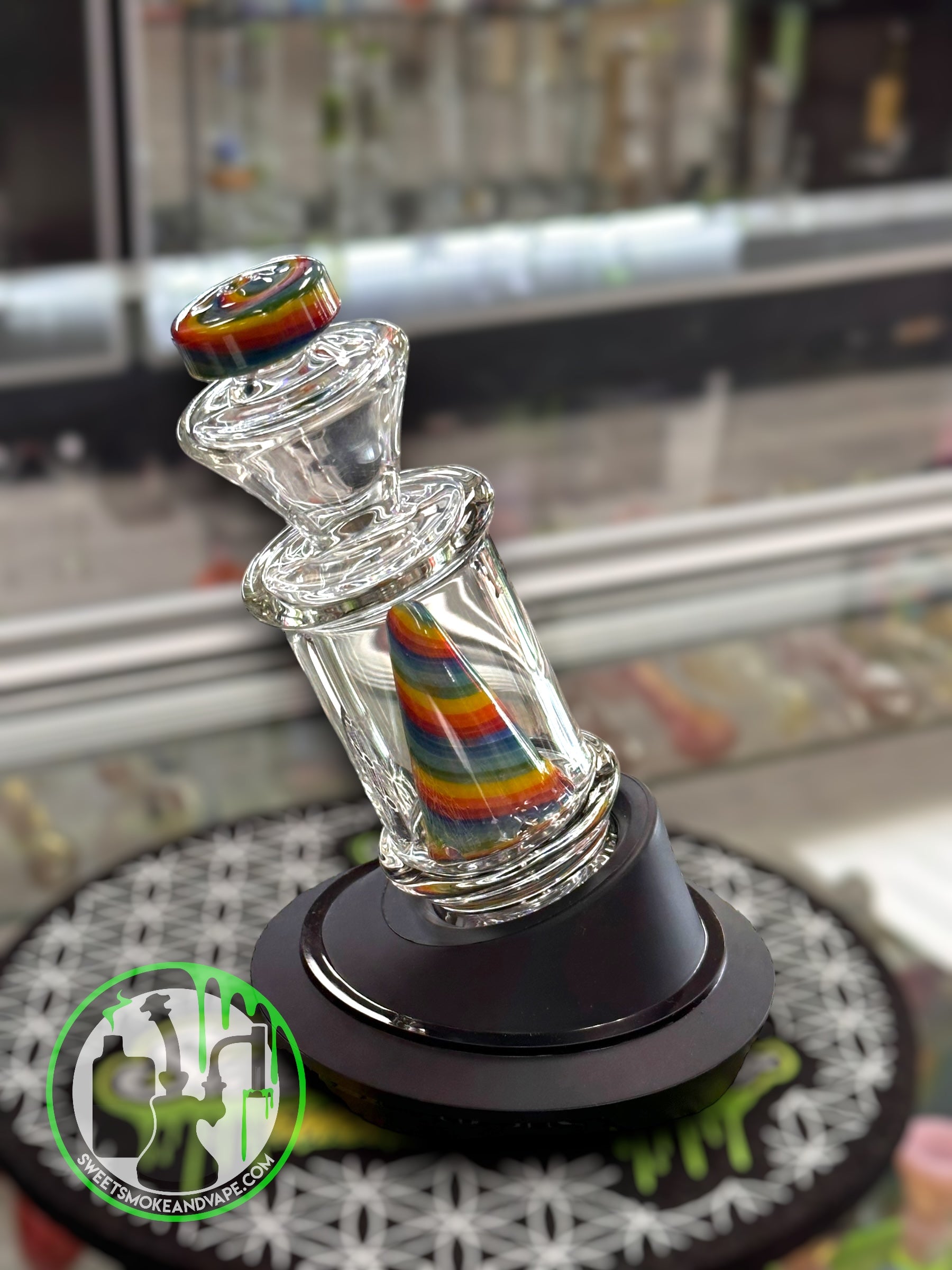 Toxic Glass - Rainbow Puffco Attachment