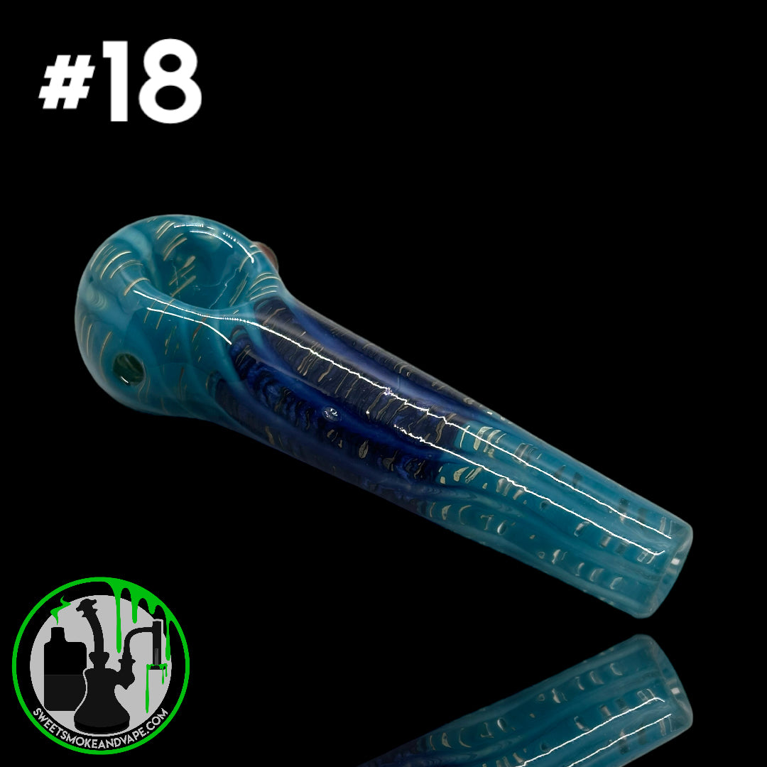 Daniel's Glass Art - German Glass Thick Hand Pipe #18