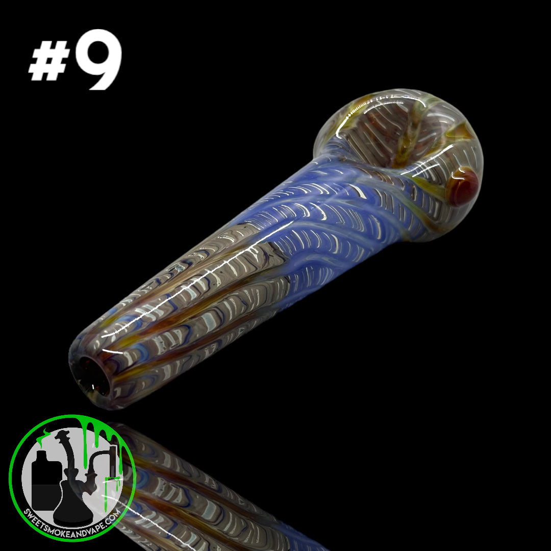 Daniel's Glass Art - German Glass Thick Hand Pipe #9