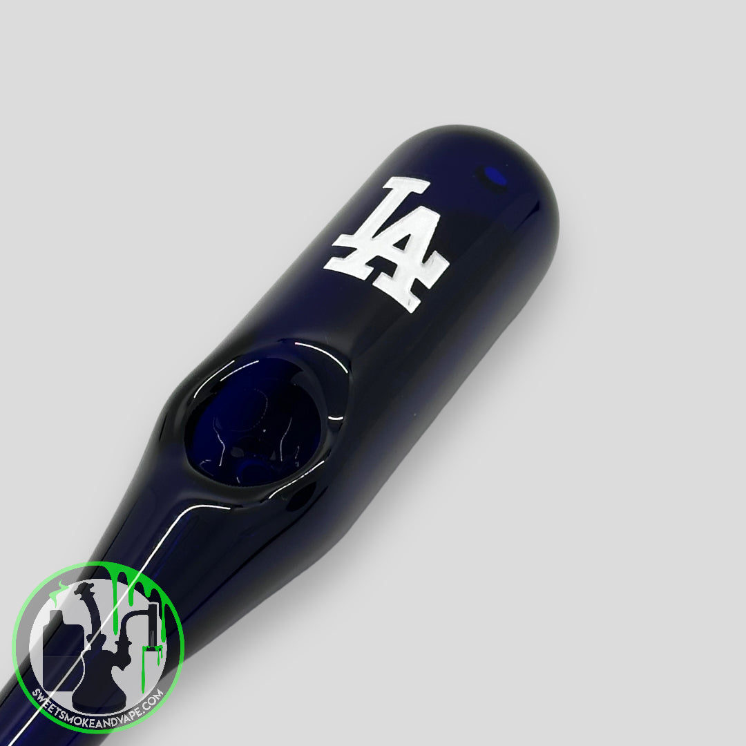 Daniel's Glass Art - Baseball Bat Dry Pipe (Los Angeles Dodgers)