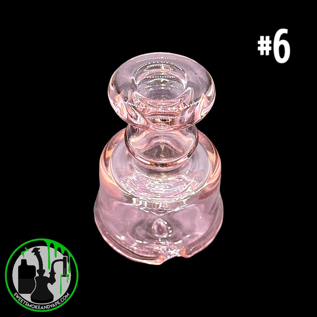 Evol Glass - Puffco Dry Attachment - #6 - Transparent Pink