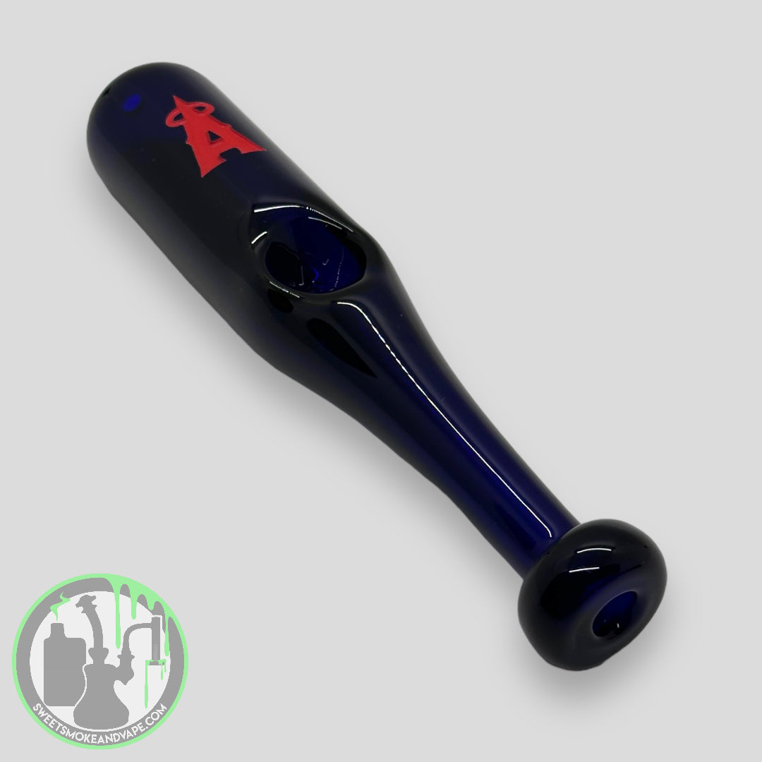 Daniel's Glass Art - Baseball Bat Dry Pipe (Los Angeles Angels)