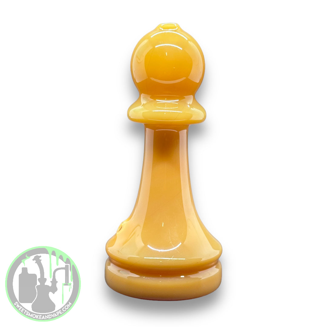 Toxic Glass - Chess Hand Pipe Jade Yellow