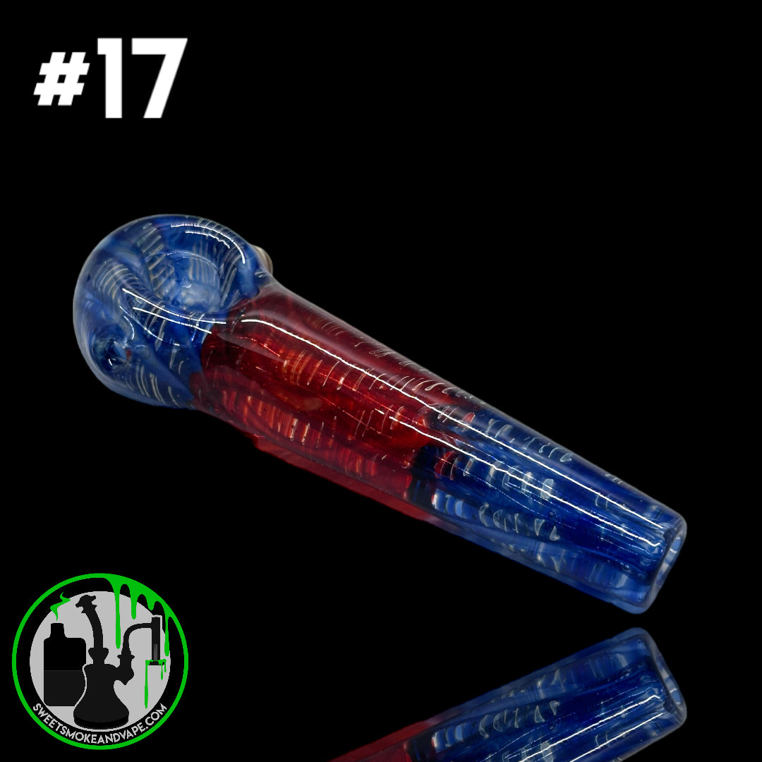 Daniel's Glass Art - German Glass Thick Hand Pipe #17