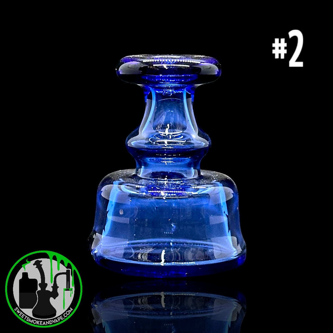 Evol Glass - Puffco Dry Attachment - #2 - Transparent Blue