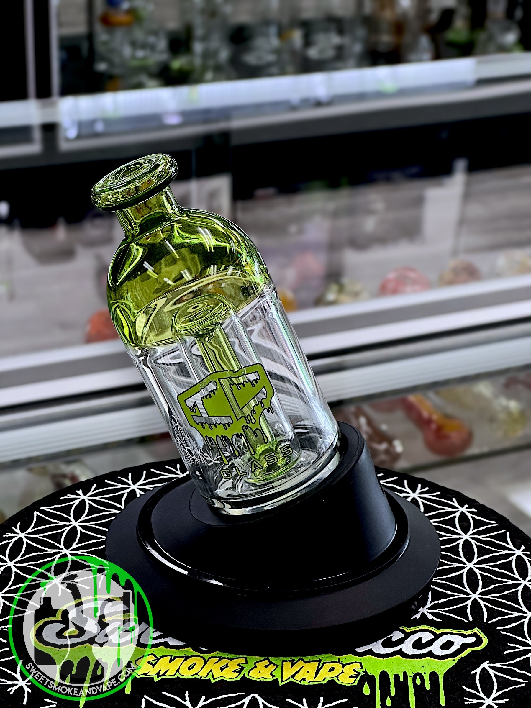 IC Glass - Green Puffco Attachment