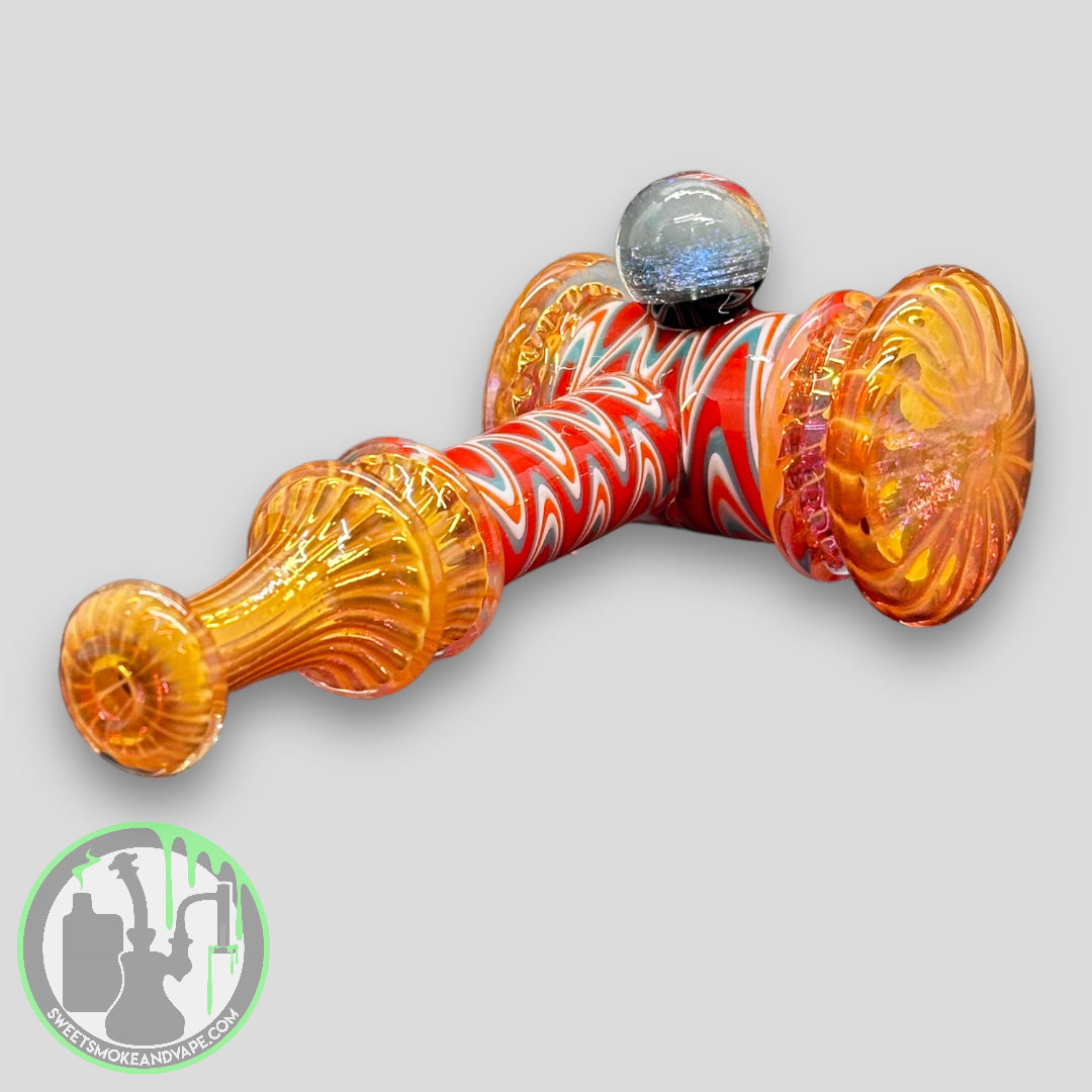 MK100 Glass - Wigwag Dicro Fumed Hammer Bubbler