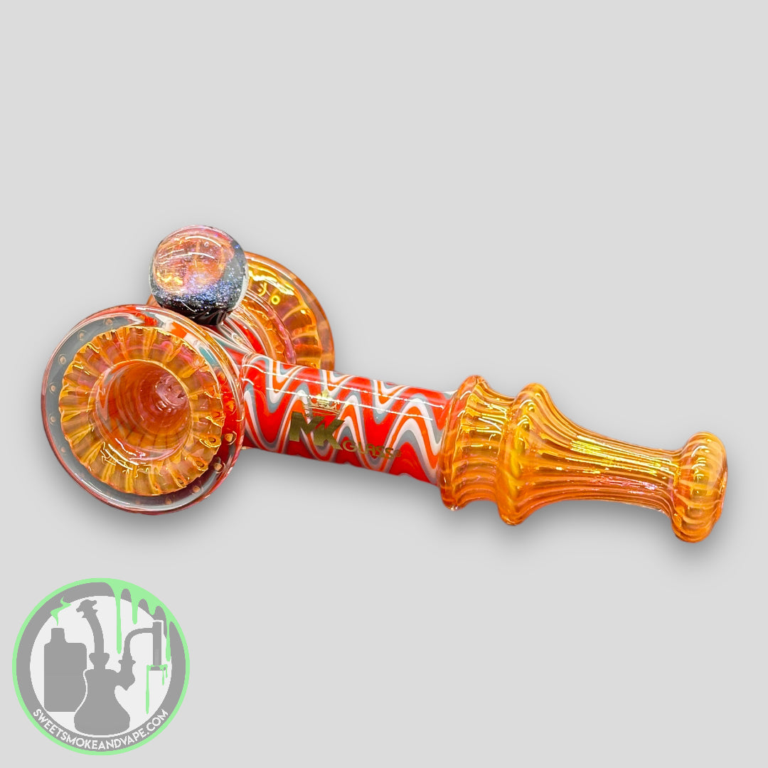 MK100 Glass - Wigwag Dicro Fumed Hammer Bubbler