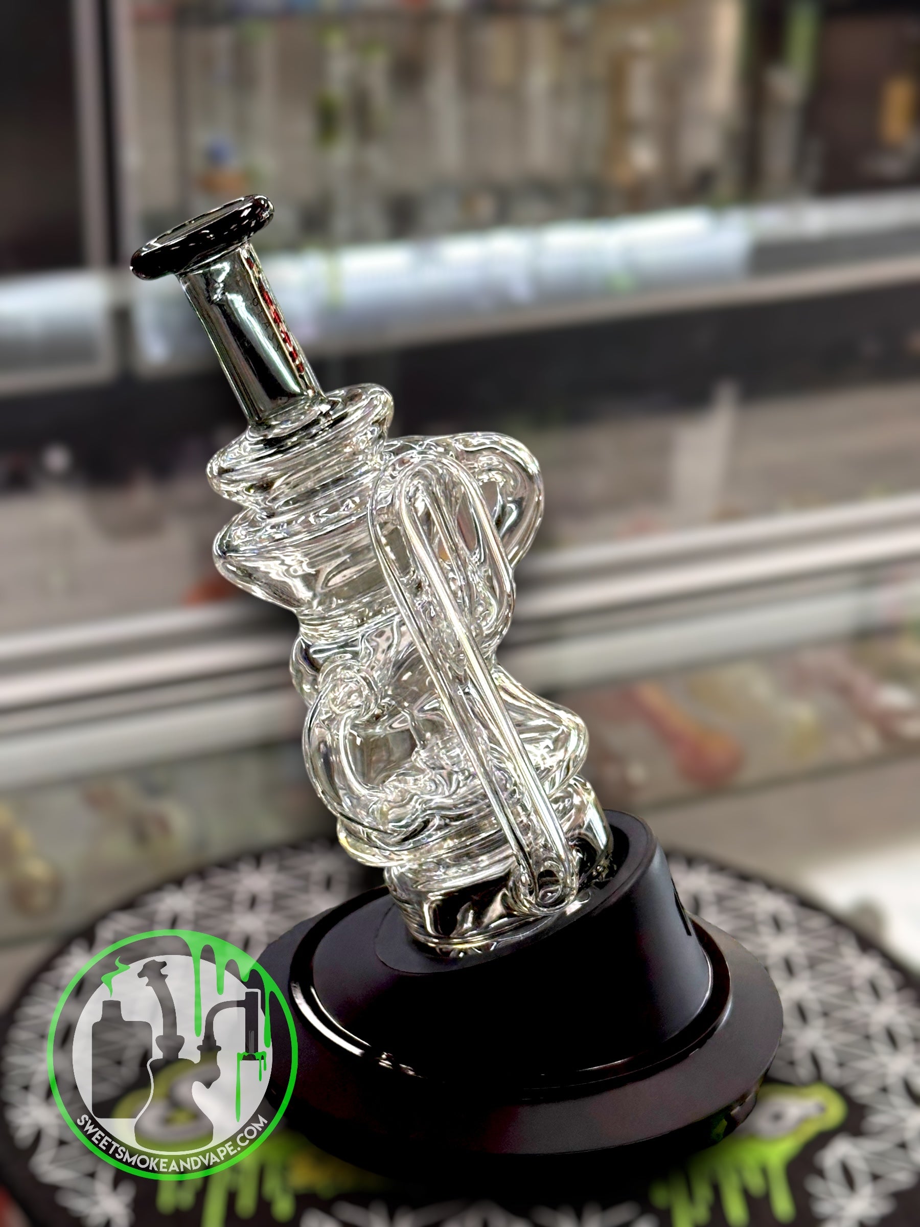 Toxic Glass - Puffco Attachment - Recycler Black