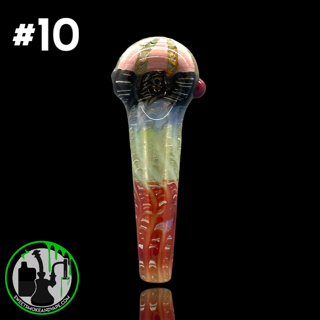 Daniel's Glass Art - German Glass Thick Hand Pipe #10