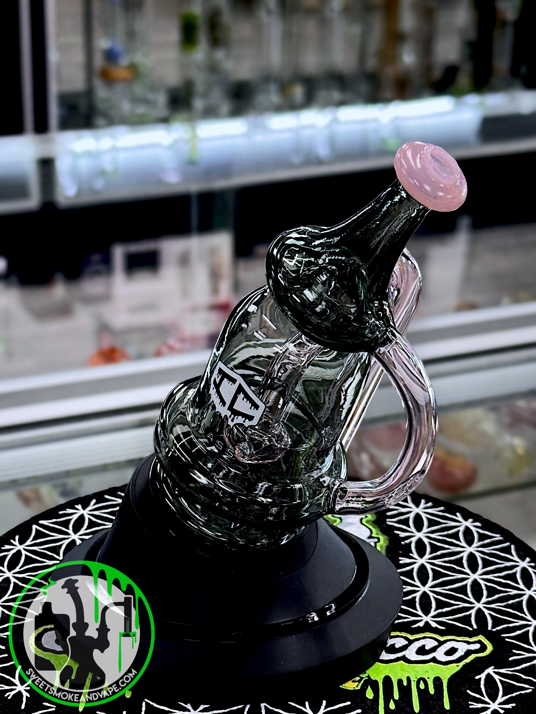 IC Glass - Pink Recycler Puffco Attachment