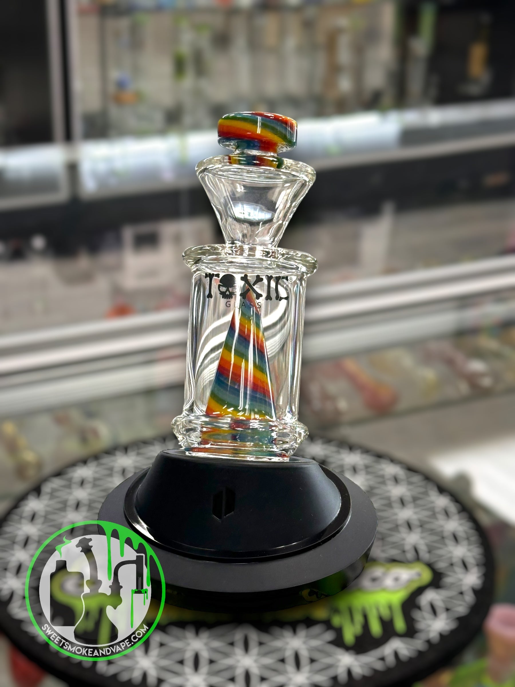 Toxic Glass - Rainbow Puffco Attachment