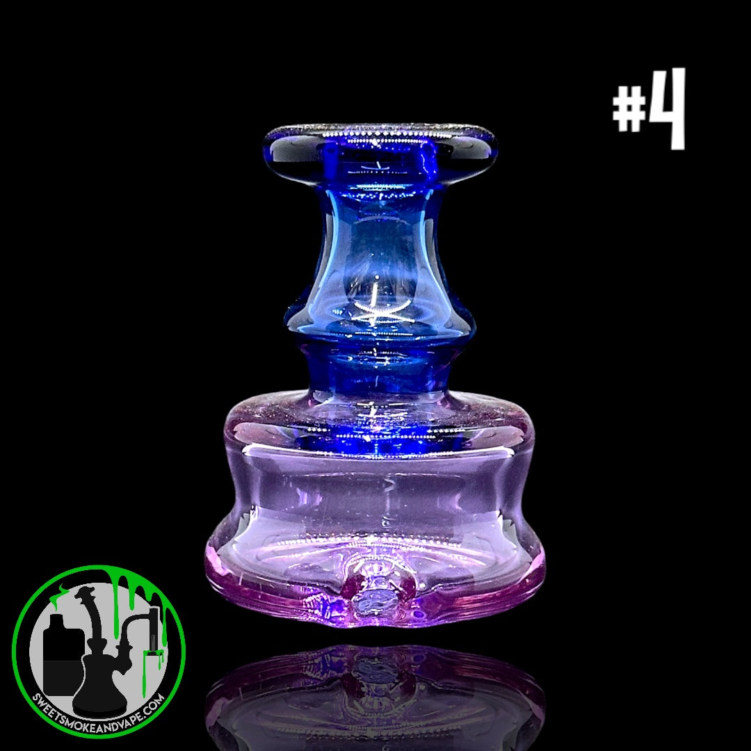 Evol Glass - Puffco Dry Attachment - #4 - Transparent Blue/ Purple