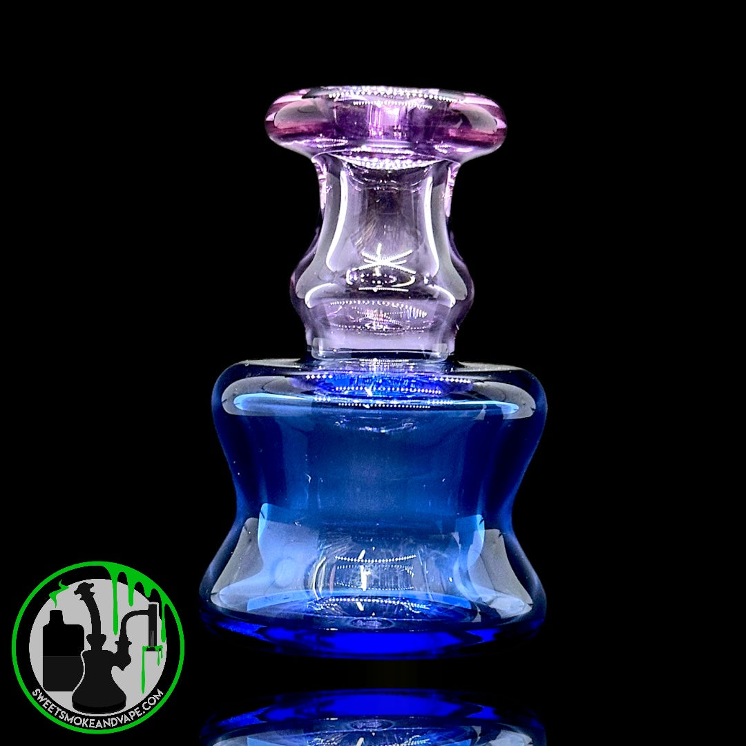 Evol Glass - Puffco Dry Attachment - Transparent Purple/Blue