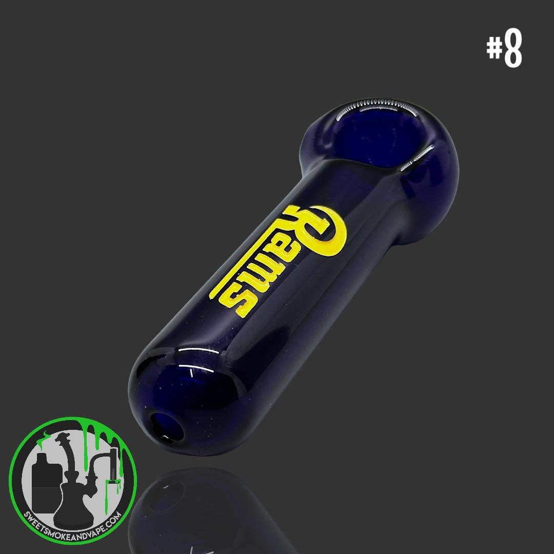 Daniel's Glass Art - Spoon Dry Pipe (Rams) #8