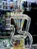 Uzzi Glass - Fumed Floating Recycler Rig #7