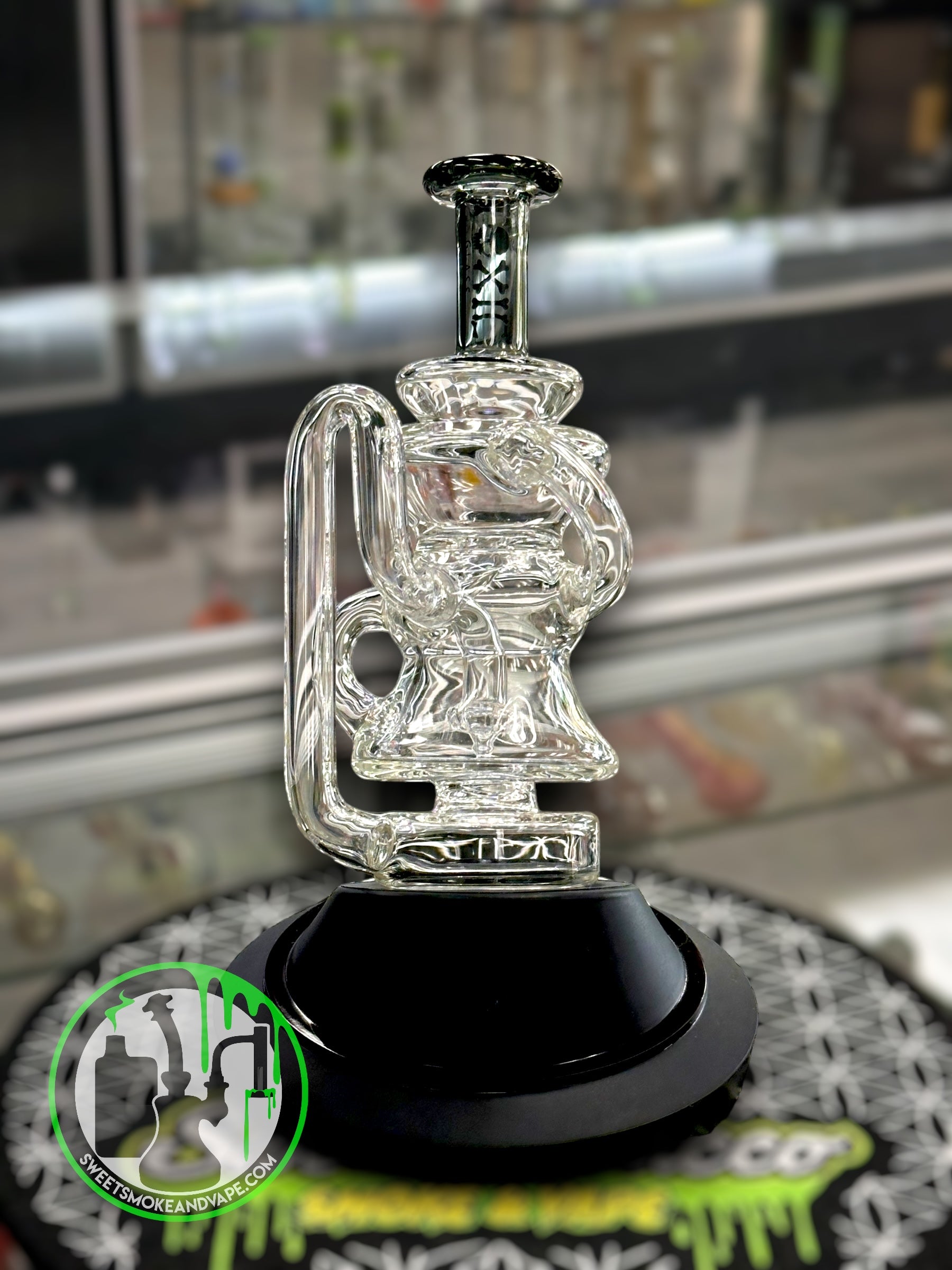 Toxic Glass - Puffco Attachment - Recycler Black