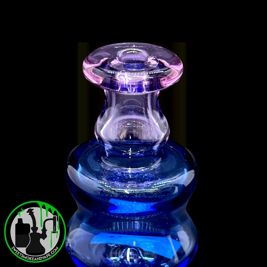 Evol Glass - Puffco Dry Attachment - Transparent Purple/Blue