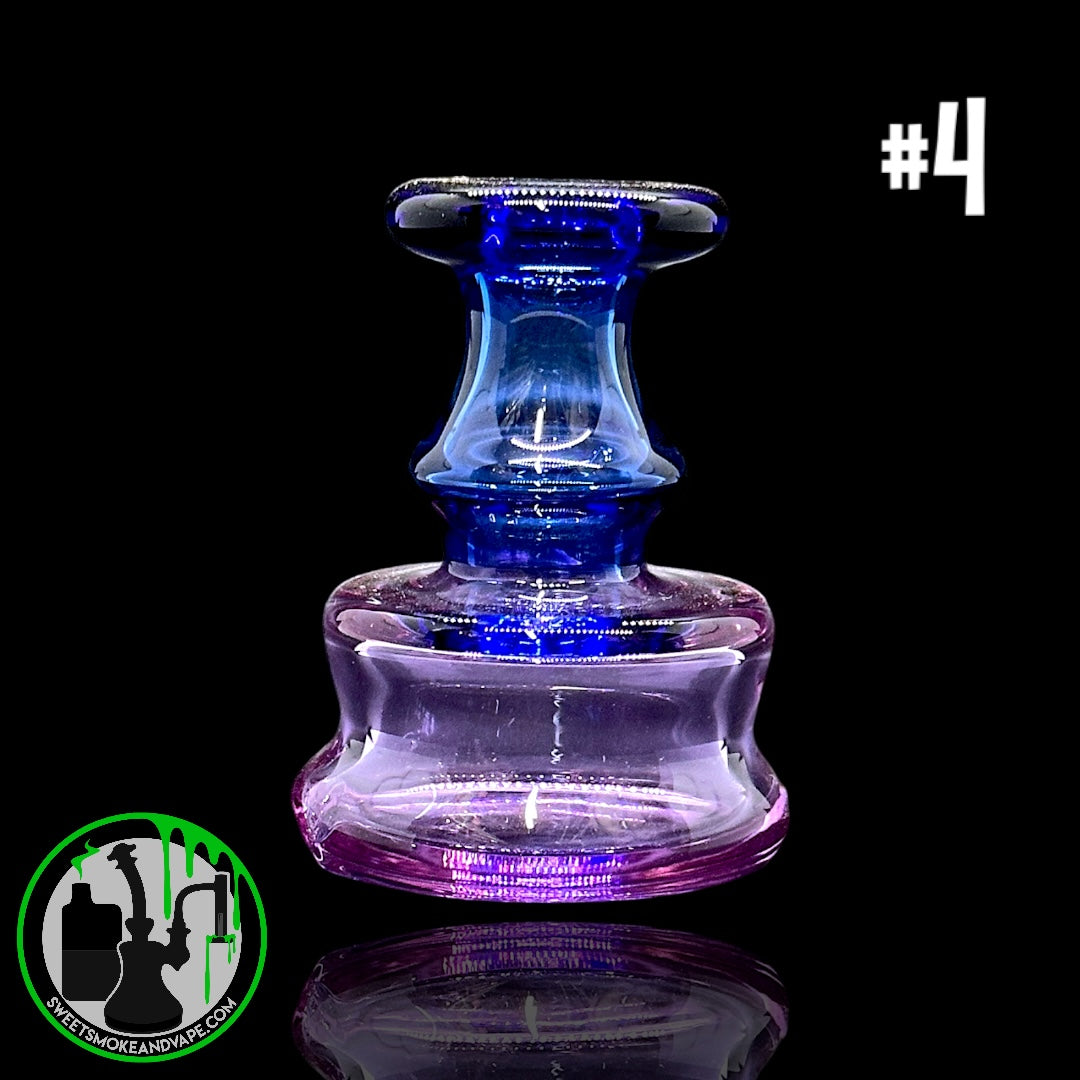 Evol Glass - Puffco Dry Attachment - #4 - Transparent Blue/ Purple