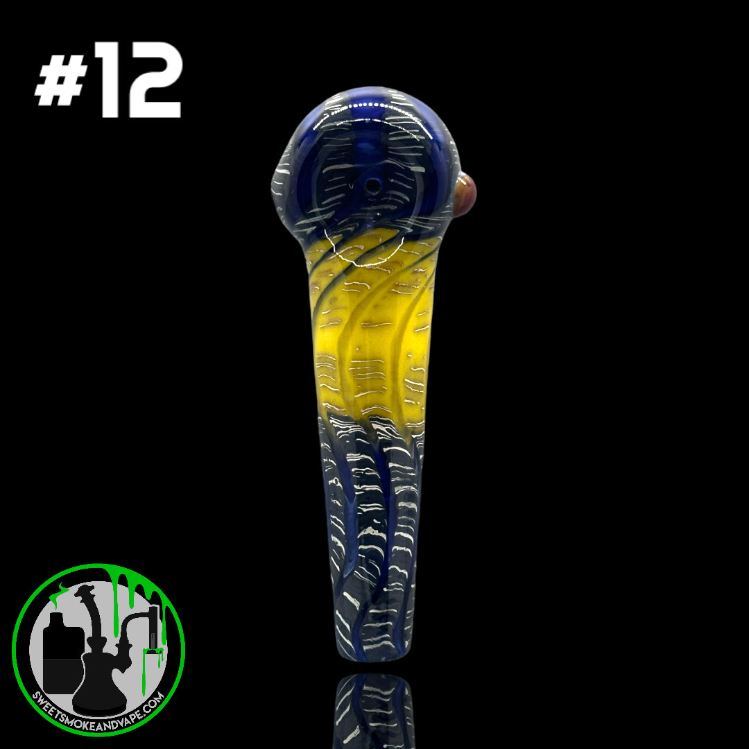 Daniel's Glass Art - German Glass Thick Hand Pipe #12