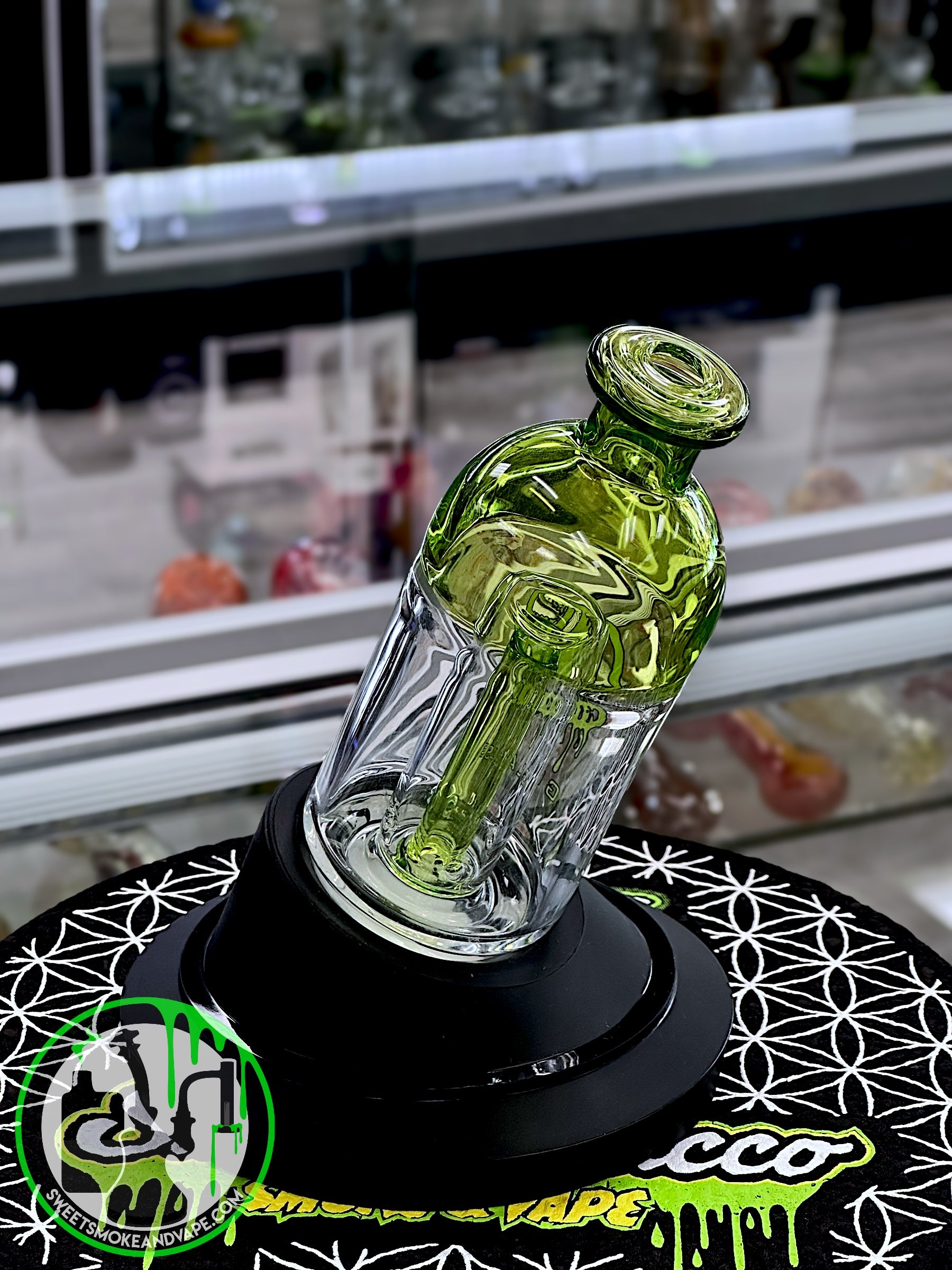 IC Glass - Green Puffco Attachment