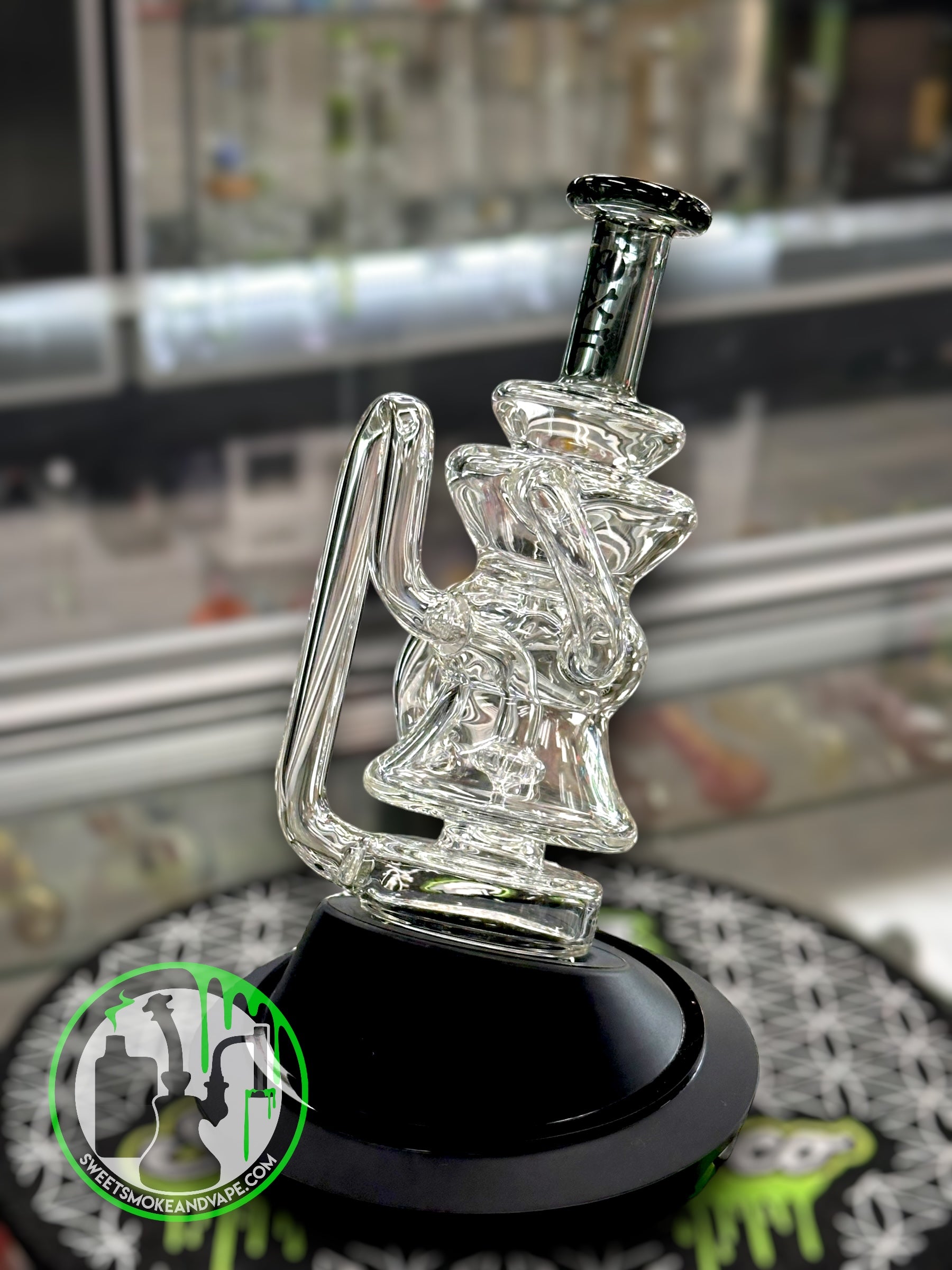 Toxic Glass - Puffco Attachment - Recycler Black