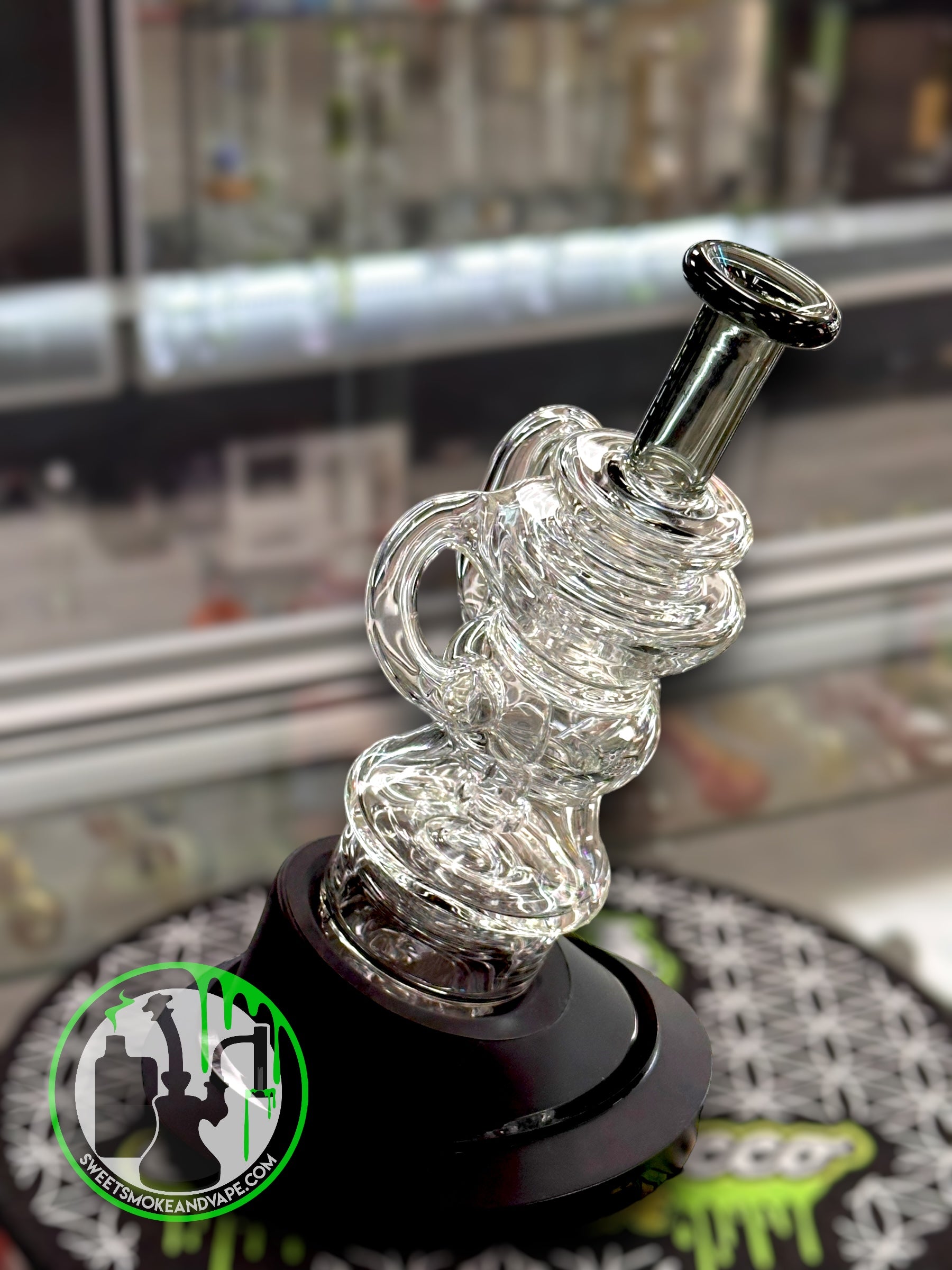 Toxic Glass - Puffco Attachment - Recycler Black