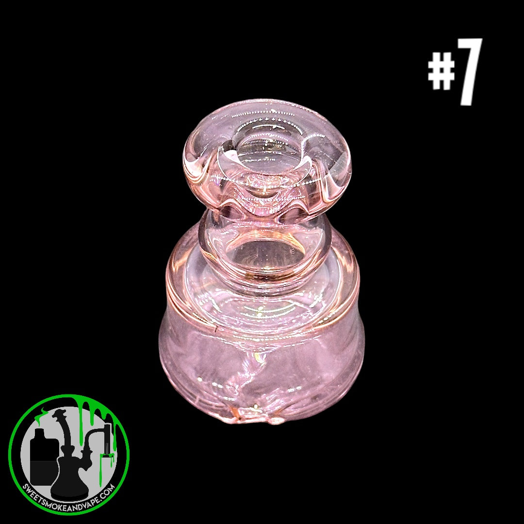 Evol Glass - Puffco Dry Attachment - #7 - Transparent Pink