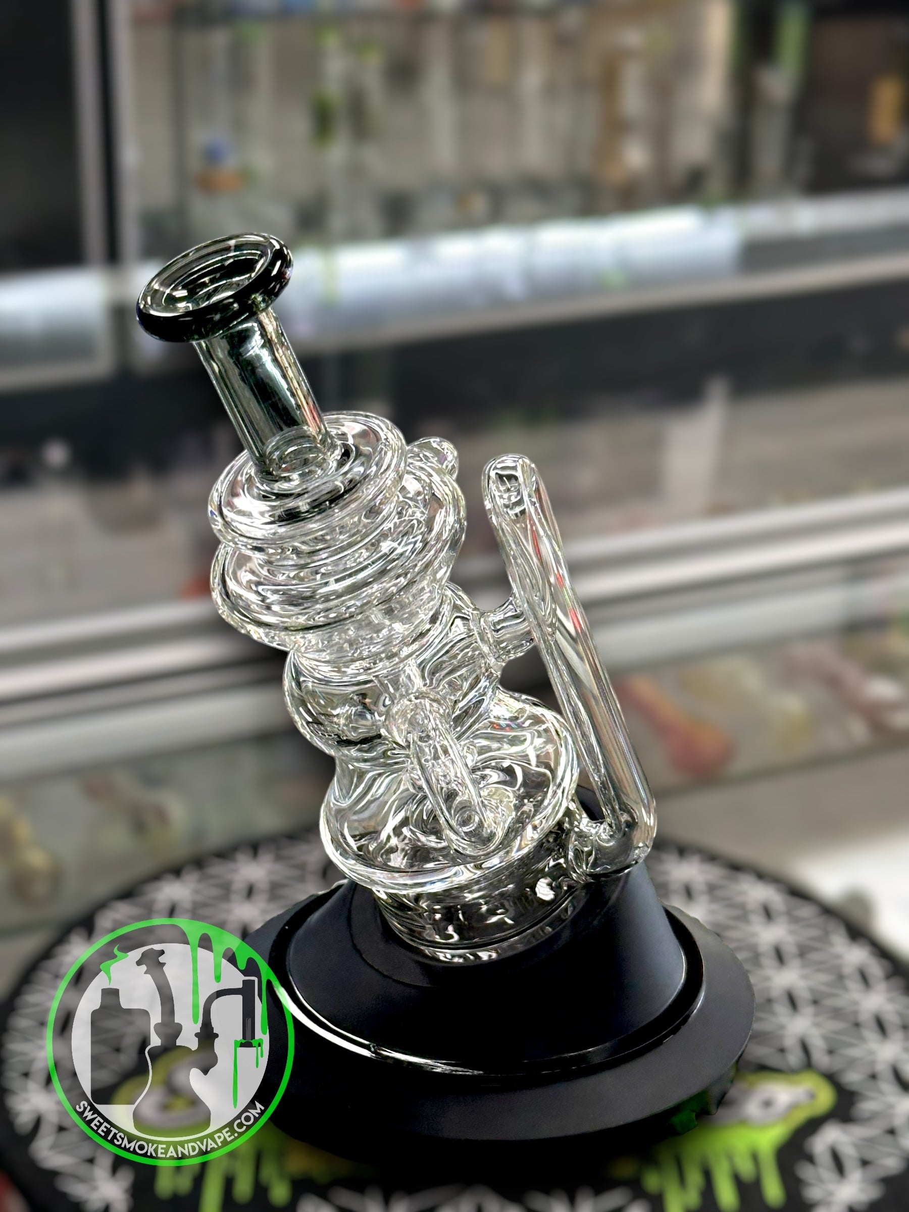 Toxic Glass - Puffco Attachment - Recycler Black