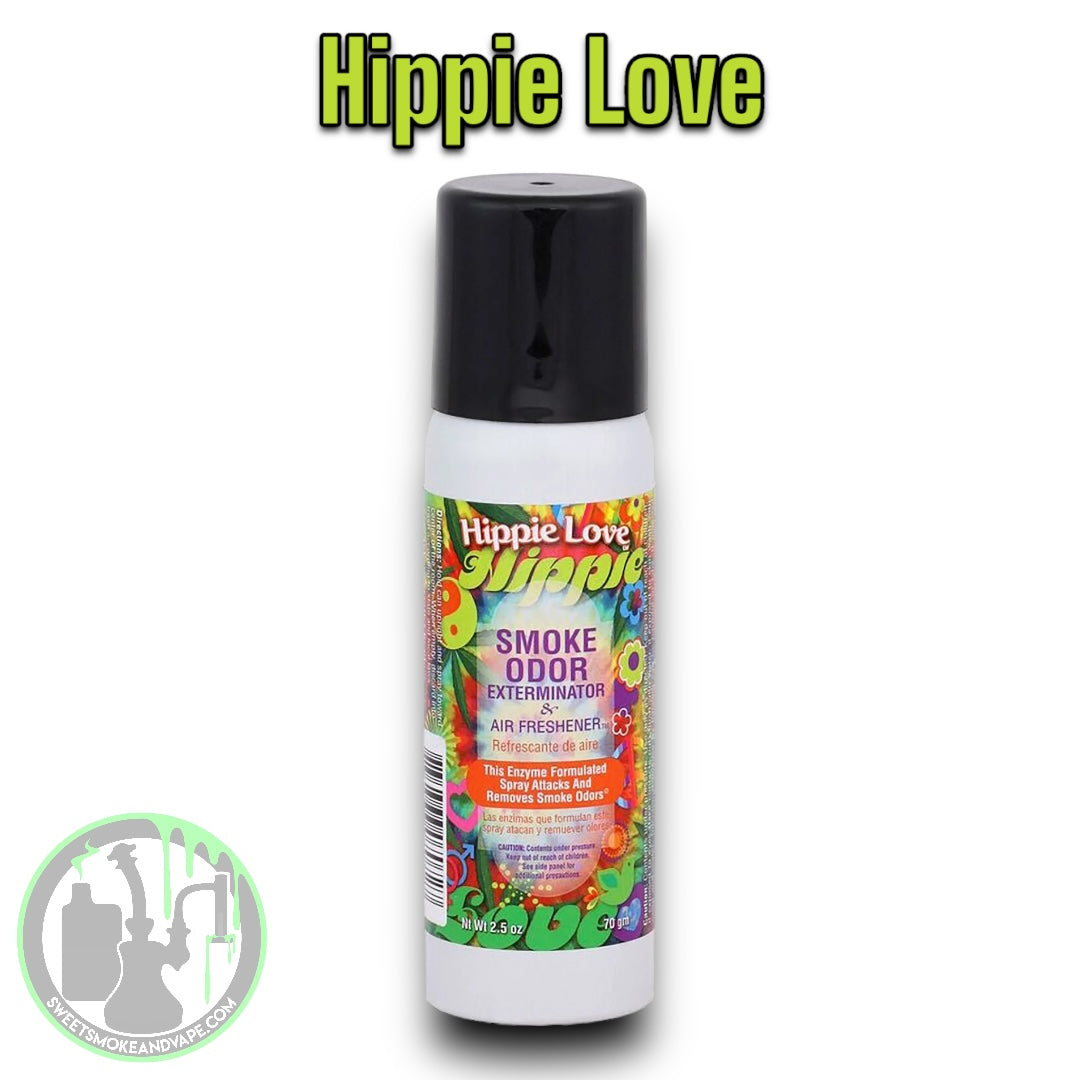 Smoke Odor Exterminator Spray - Hippie Love - 2.5oz Sweet Smoke And Vape Smoke Odor Exterminator Spray - Hippie Love - 2.5oz Sweet Smoke And Vape