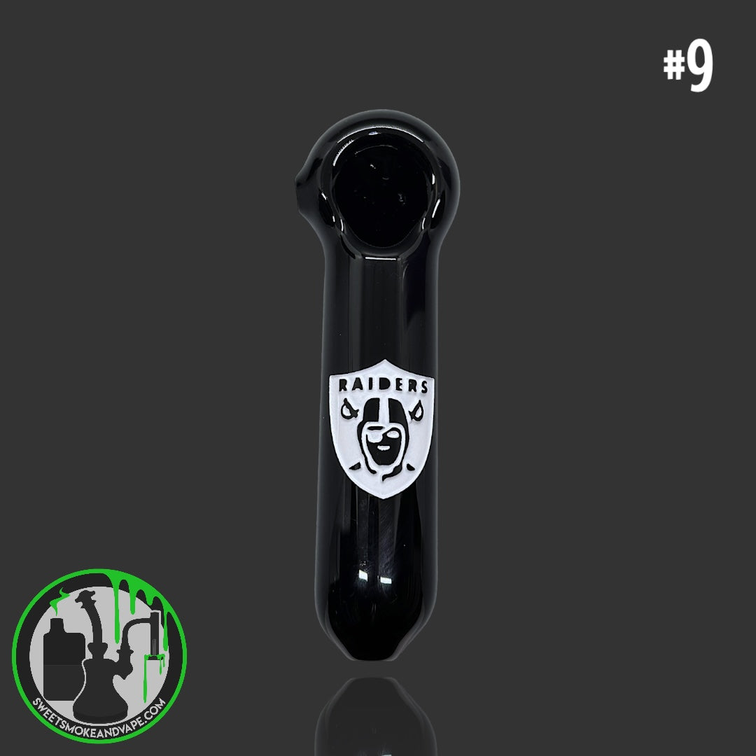 Daniel's Glass Art - Spoon Dry Pipe (Raiders) #9