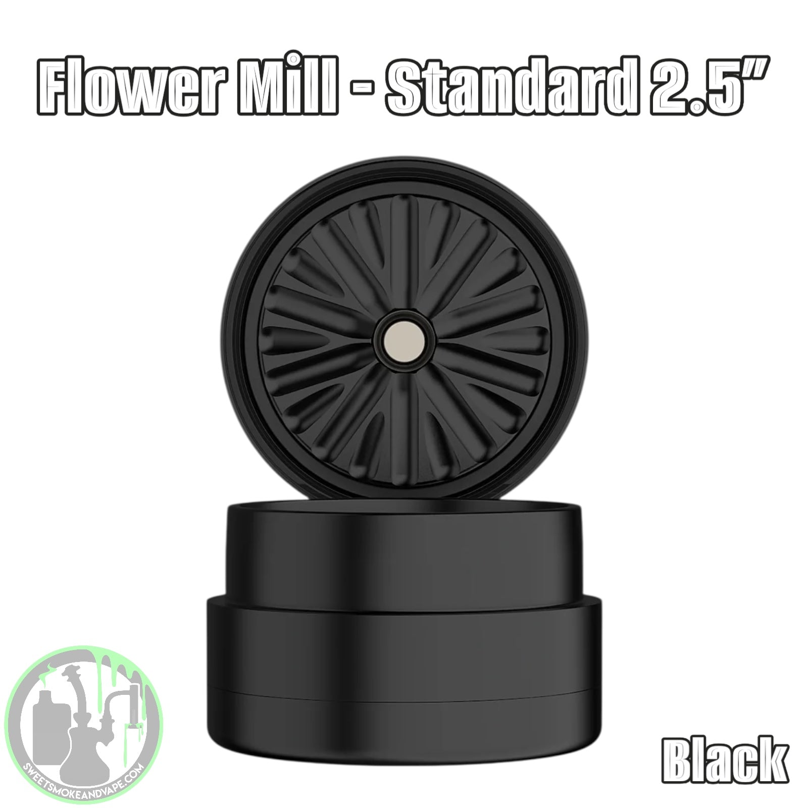 Flower Mill - Next Gen Standard 2.5” - Black