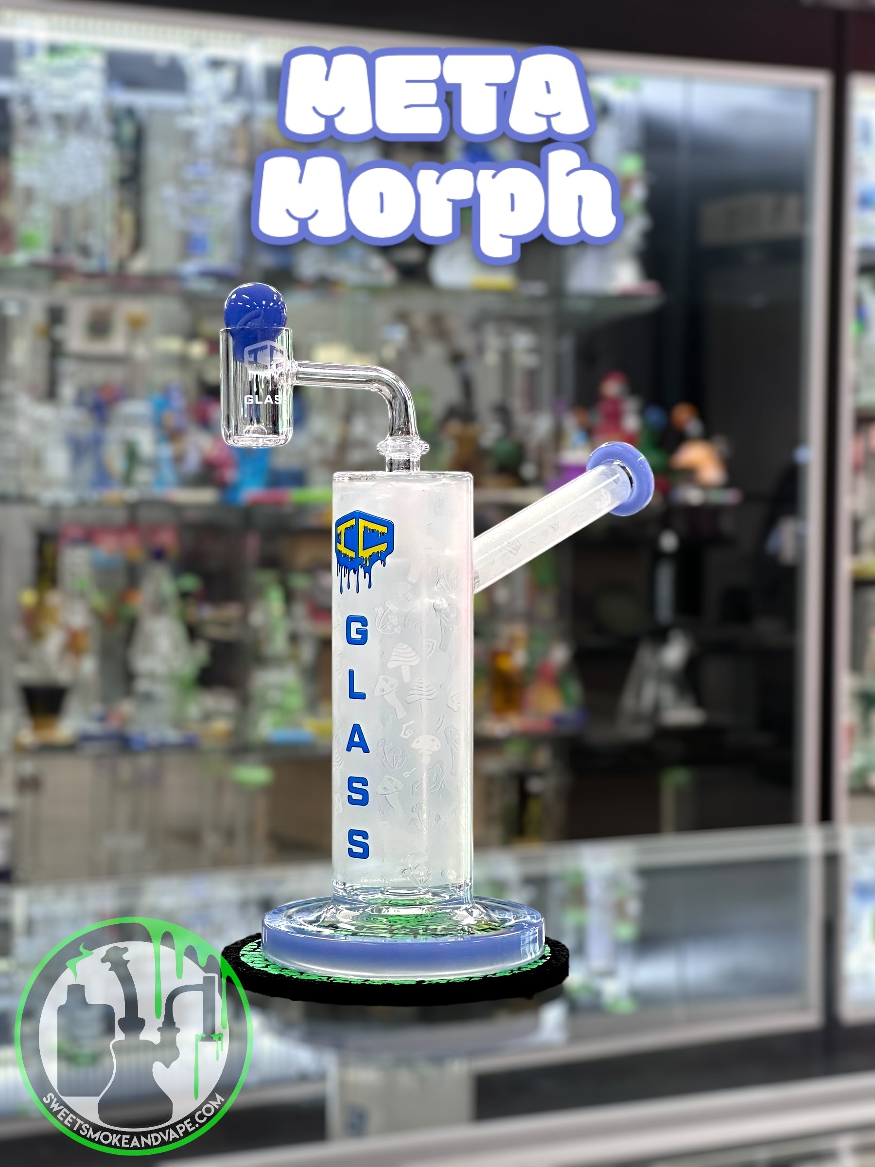 IC Glass - Meta Morph 12" Enhanced Color Changing Pattern Rig - Blue