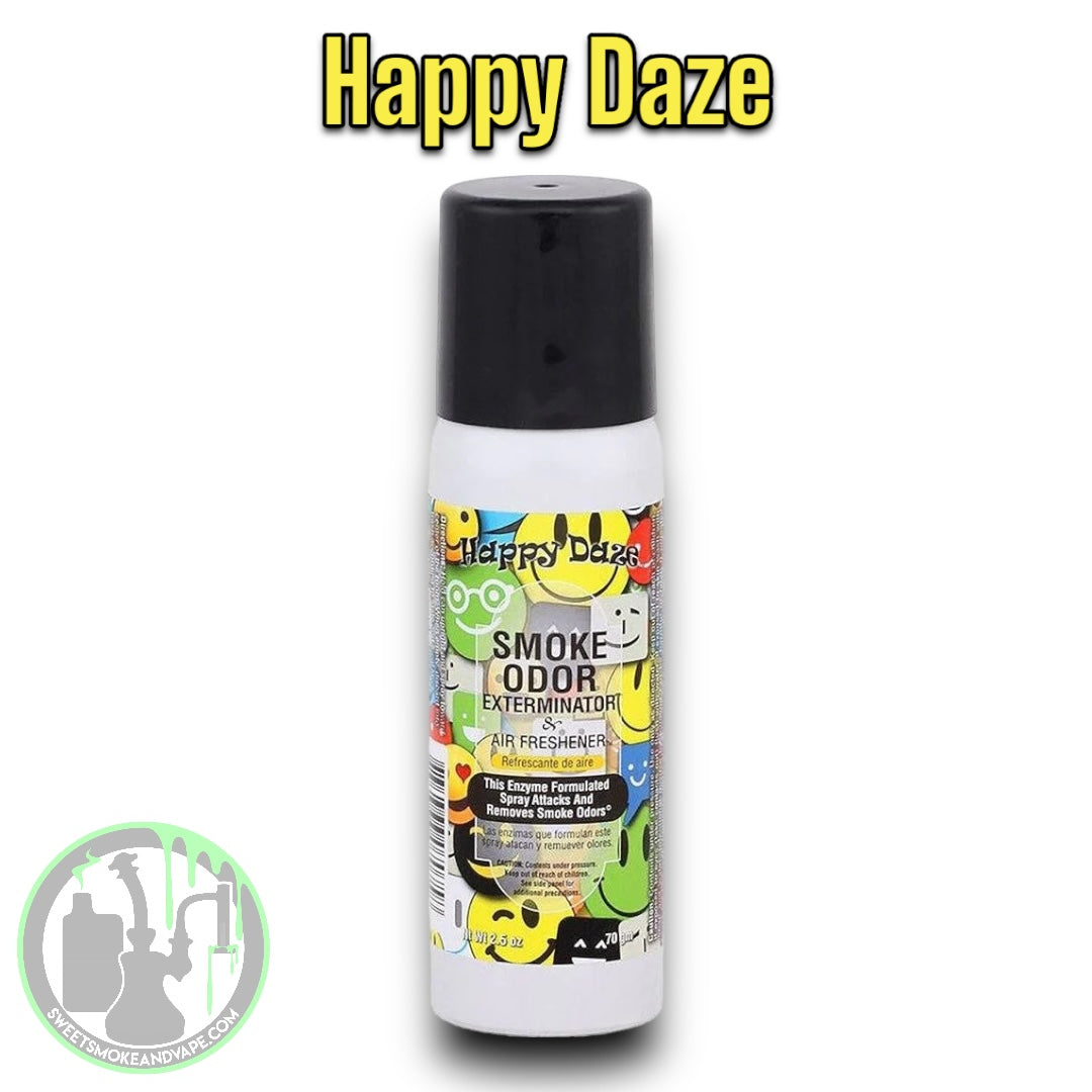 Smoke Odor Exterminator Spray - Happy Daze - 2.5oz Sweet Smoke And Vape Smoke Odor Exterminator Spray - Happy Daze - 2.5oz Sweet Smoke And Vape