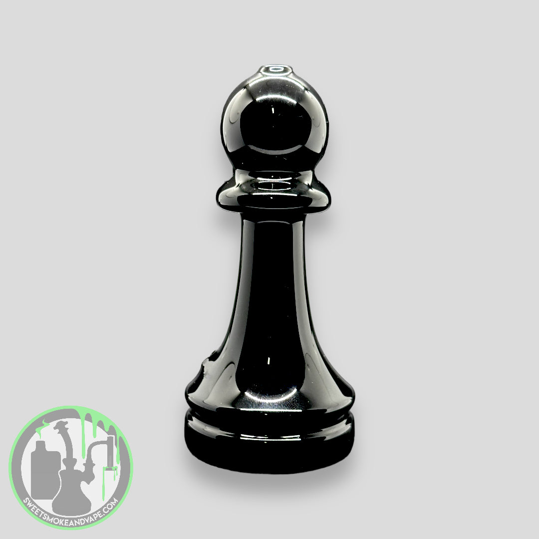 Toxic Glass - Chess Hand Pipe Black