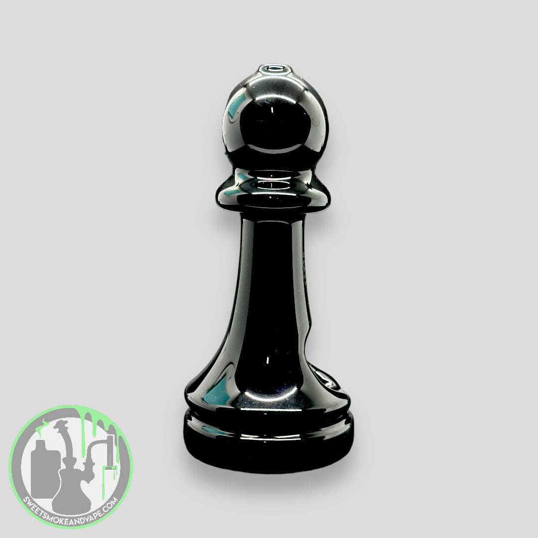 Toxic Glass - Chess Hand Pipe Black