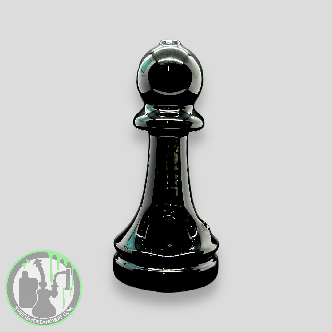 Toxic Glass - Chess Hand Pipe Black