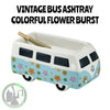 Vintage Bus Ashtray - Flower Power Design