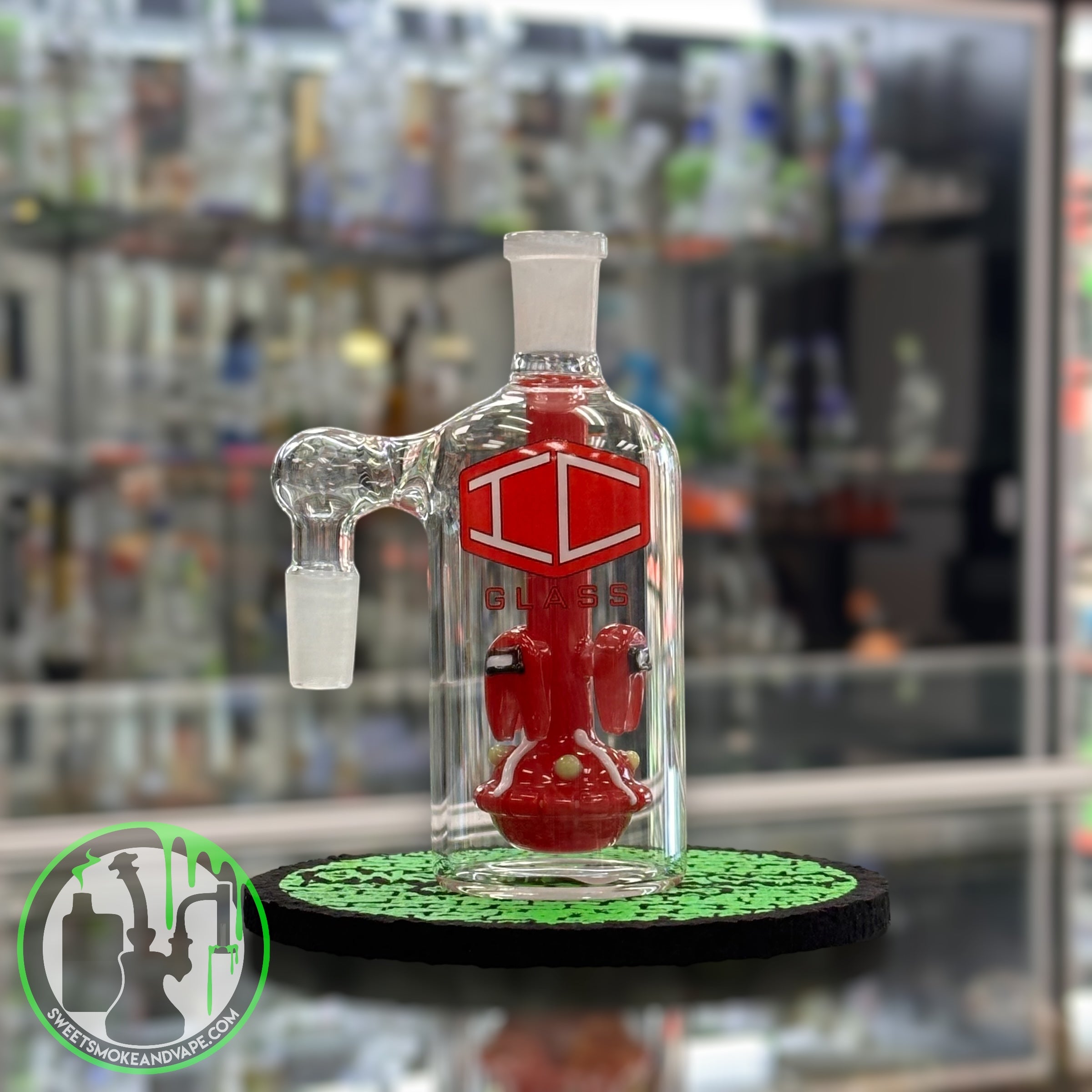 IC Glass - Ash Catcher 14mm 90 Red