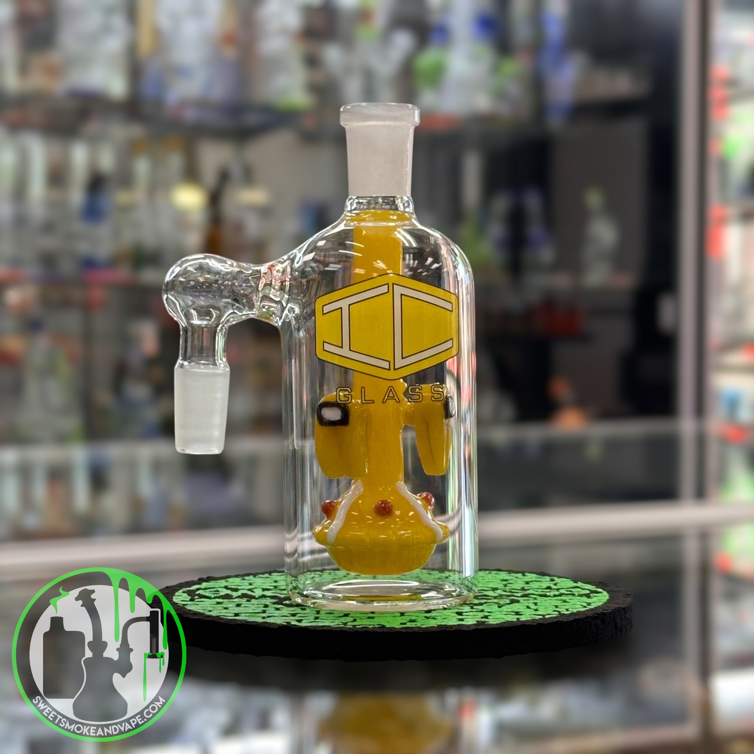 IC Glass - Ash Catcher 14mm 90 Yellow