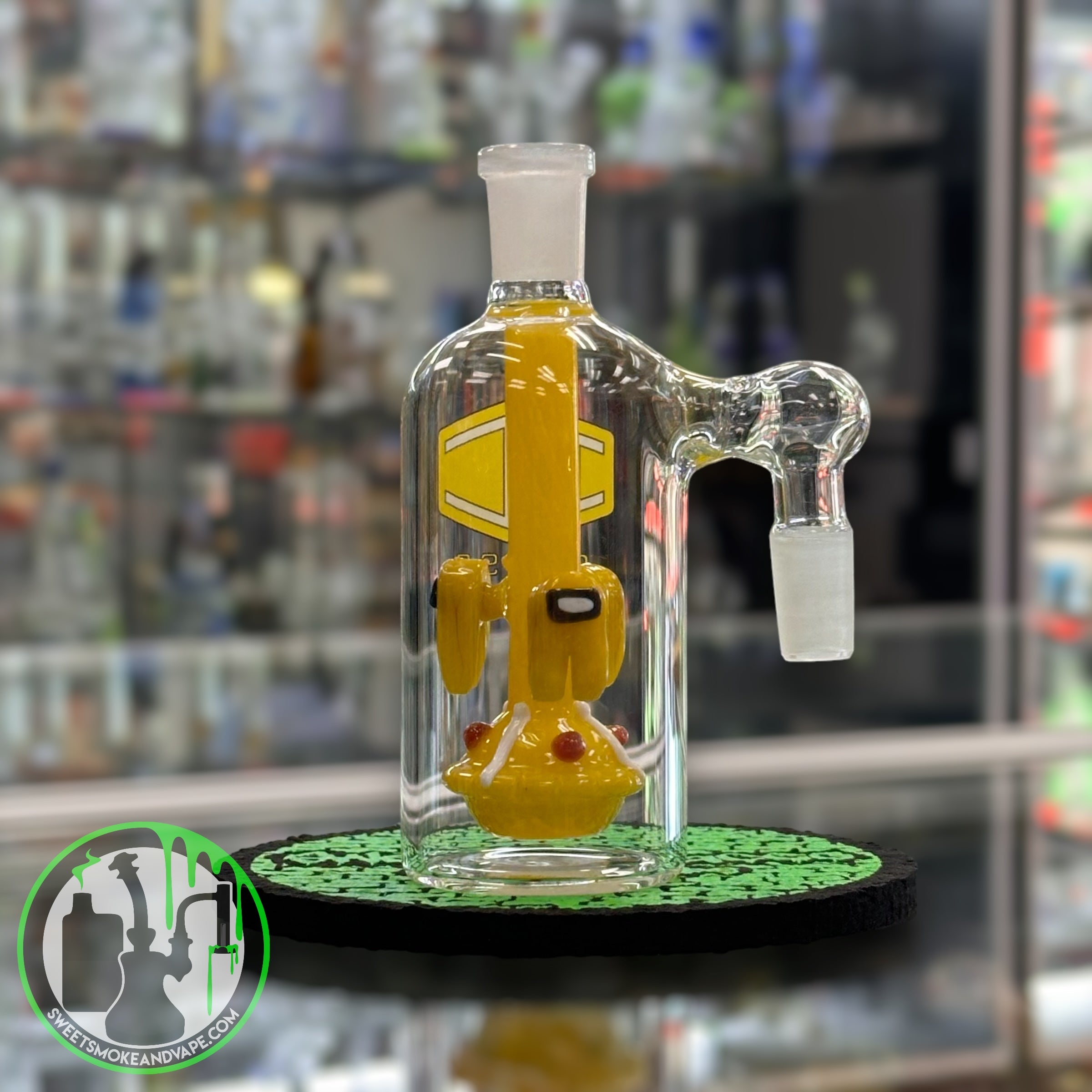 IC Glass - Ash Catcher 14mm 90 Yellow