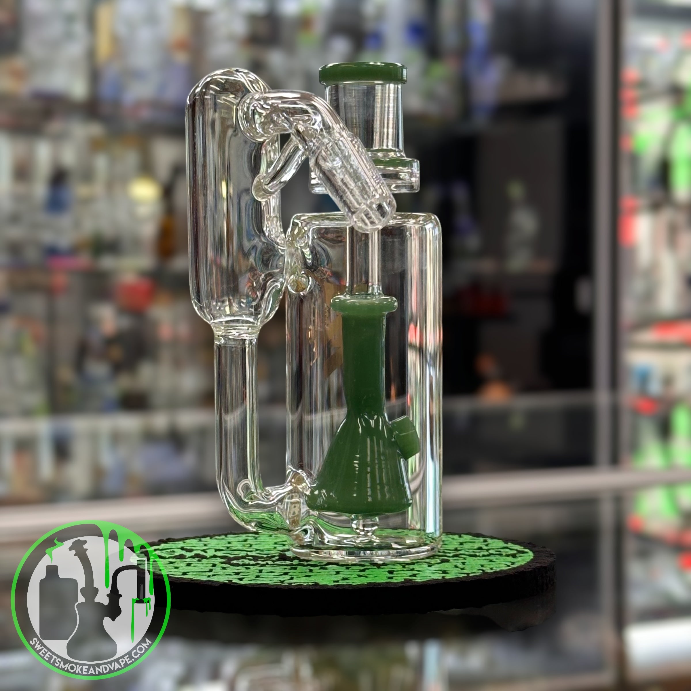 MK Glass - Ash Catcher 14mm 45 Green