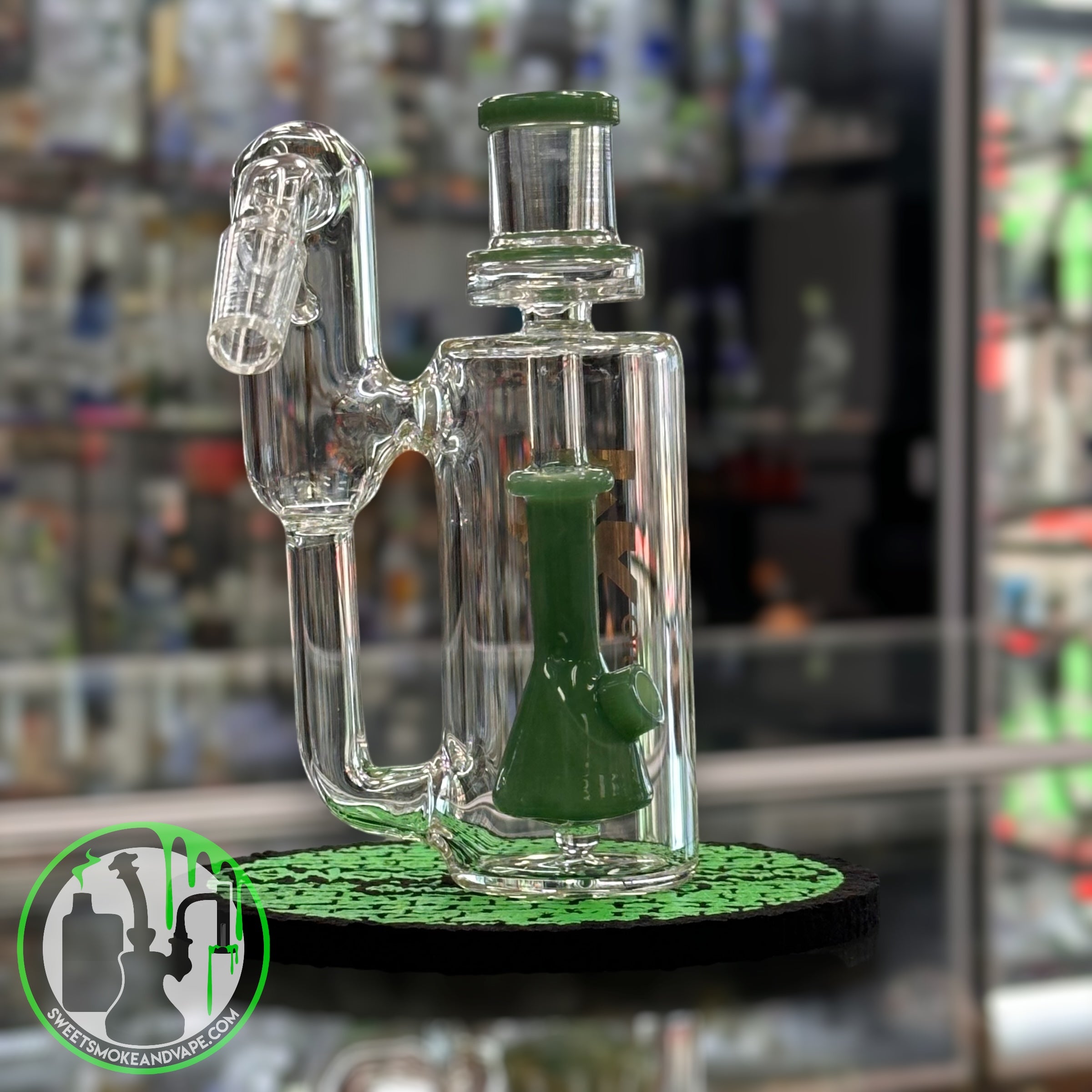 MK Glass - Ash Catcher 14mm 45 Green