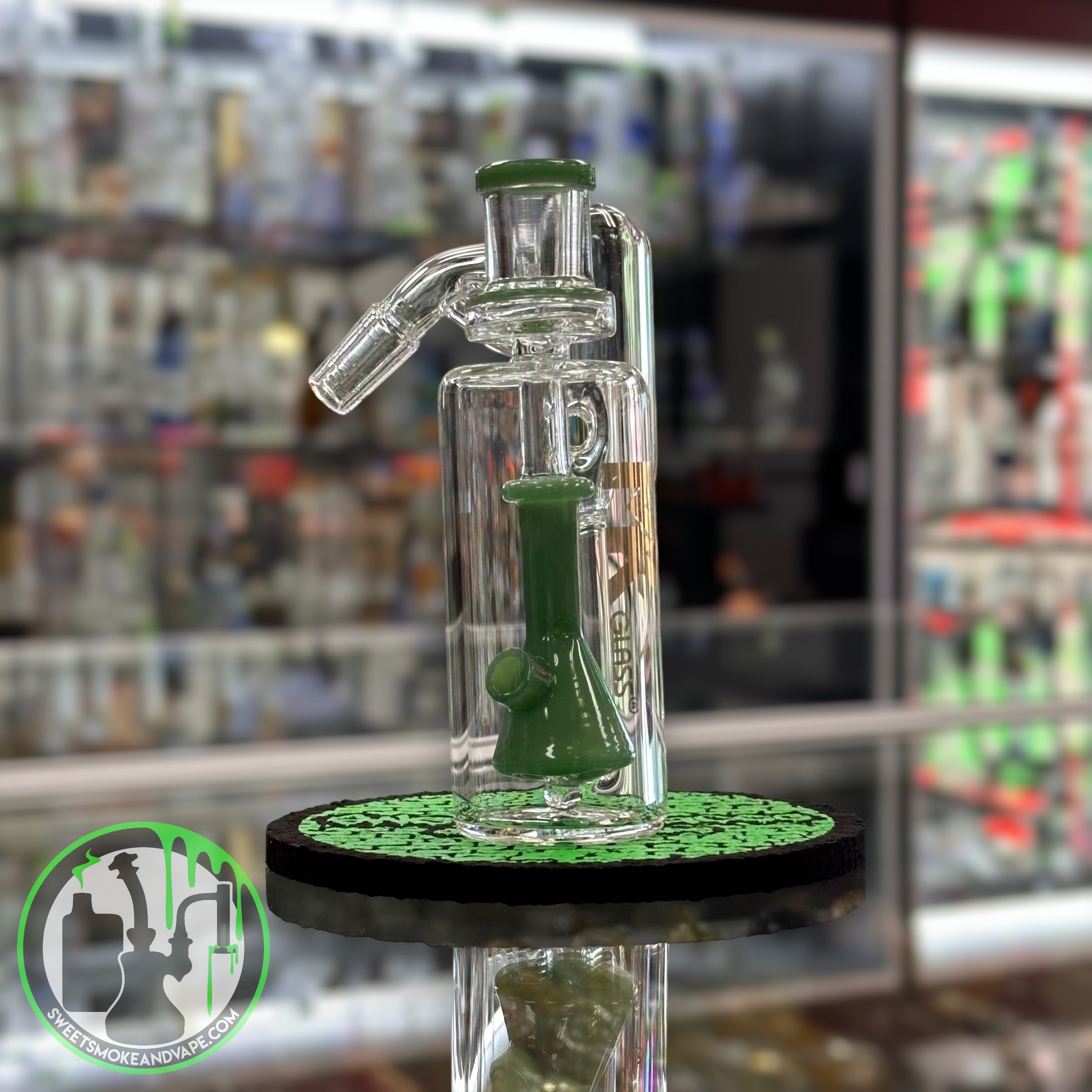 MK Glass - Ash Catcher 14mm 45 Green