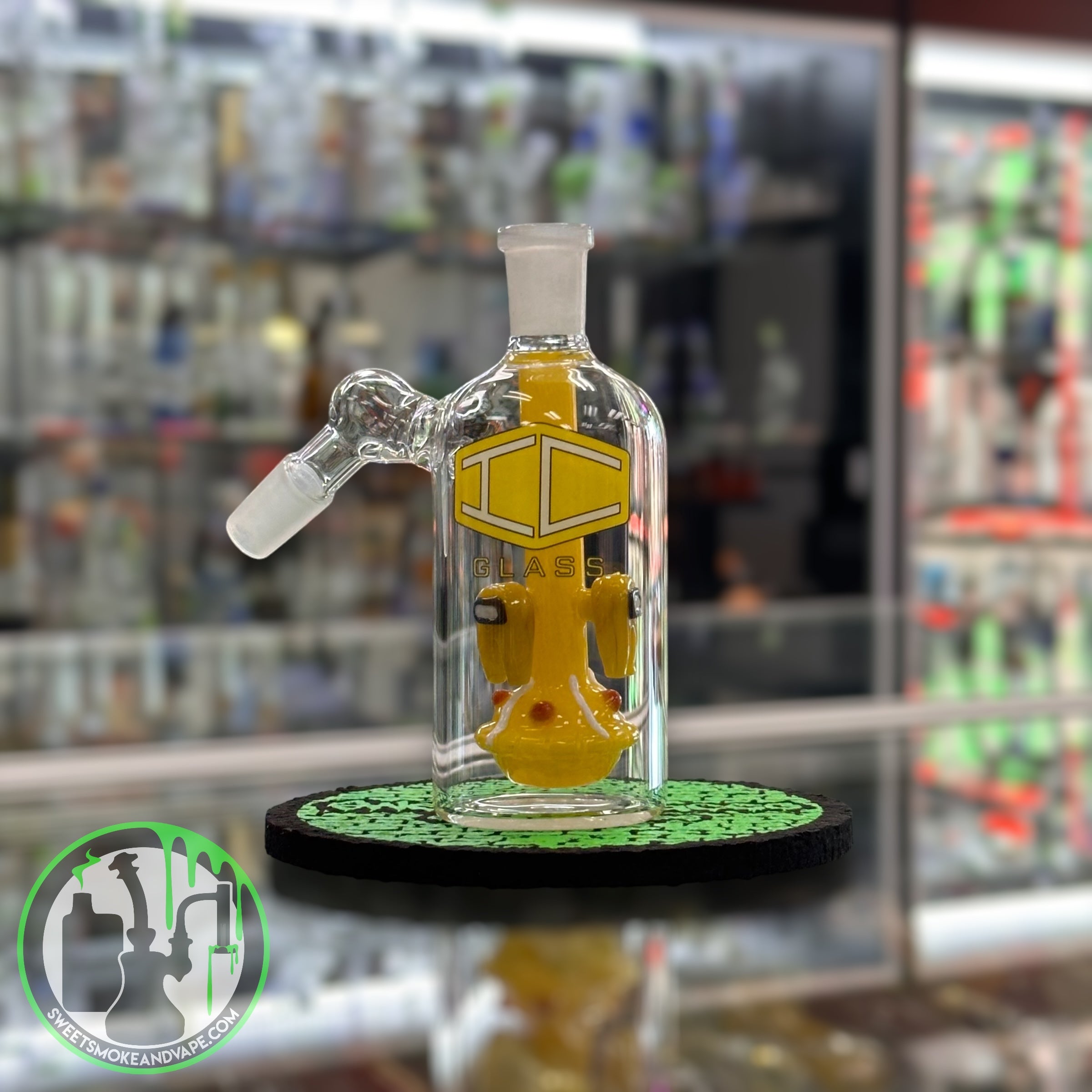 IC Glass - Ash Catcher 14mm 45 Yellow