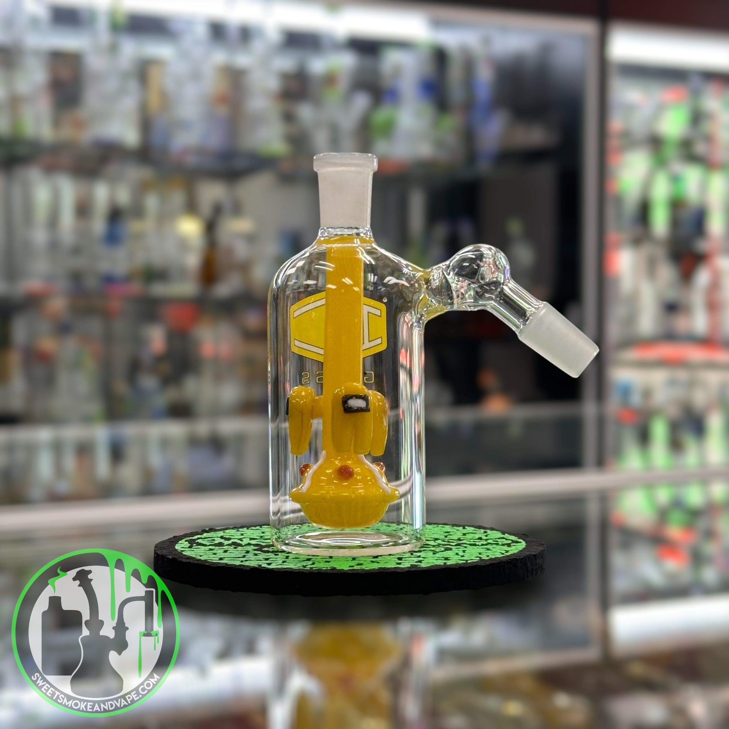 IC Glass - Ash Catcher 14mm 45 Yellow